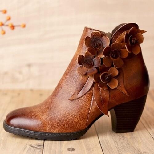 Short Plush Warm Women Shoes 2021 Winter Genuine Leather Platform Boots Round Toe Sewing Handmade Ankle Lady Large Size Boots