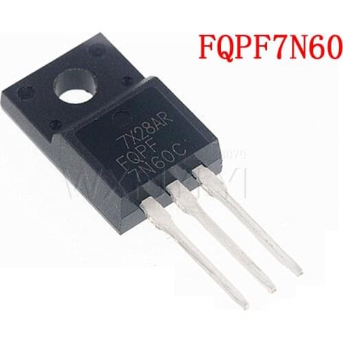 10PCS/Lot FQPF7N60 7N60 fqpf7n60 Triode TO-220F New Original Wholesale