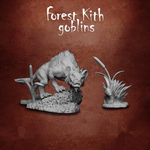 54mm Resin Figures Model kits Hunting dog and duck Unassambled Unpainted S244