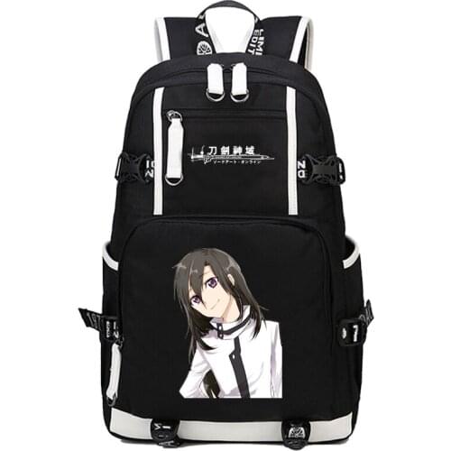 Anime Sword Art Online SAO Backpack Cartoon School Travel Bag for Teenagers Nylon Mochila Escolar Rucksack Shoulders bag Package