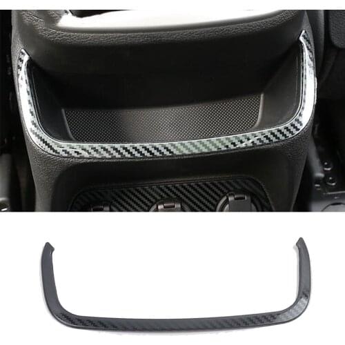 Car Sticker Stainless Steel Back Rear Handrail Trim Frame Box Switlamp Ch Middle Storage For Hyundai Santa Fe SantaFe 2019 2020