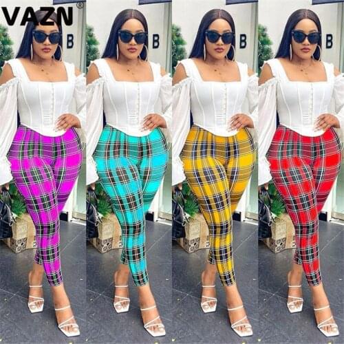 VAZN 2021 New Arrival Sexy Daily Tracksuits Young Energy Free Fashion Women Skinny Long Pencil Pants
