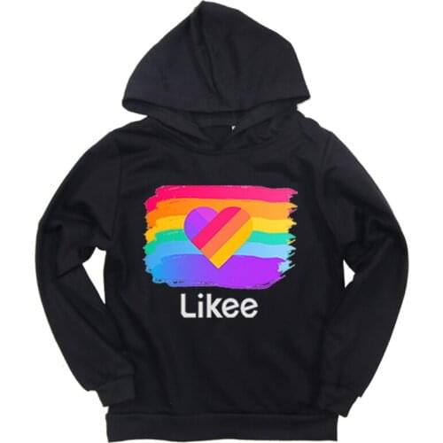 Kids Likee Video App Sweatshirt Childrens Clothing Baby Boys Girls Hoodie Casual Tops with Hood Animal Fox Cat Unicorn Pullover