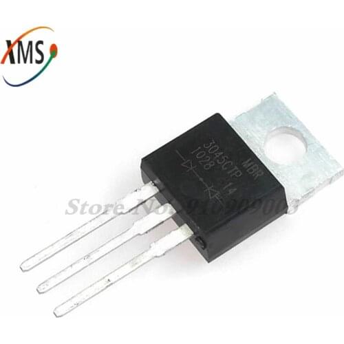 10pcs MBR3045CT TO-220 MBR3045 TO220 MBR3045C 30A45V Schottky and fast recovery diode