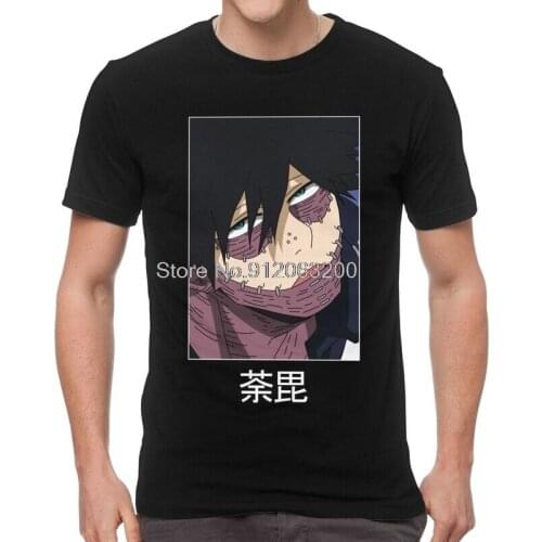 Tvoe Dabi Blueflame T-shirt Men Novelty T Shirt Short Sleeve Anime Manga MHA My Hero Academia Tshirt Cotton Tee Tops Clothing