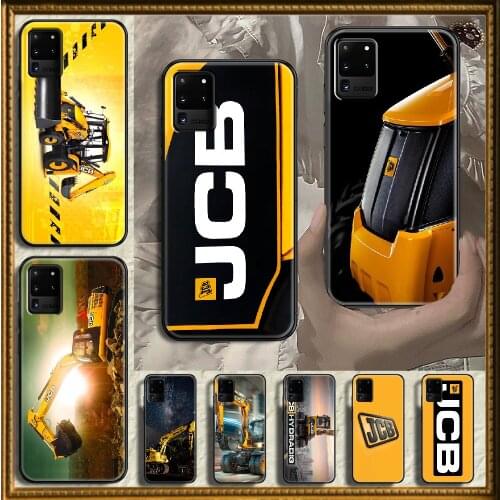 Jcb Excavator Phone case For Samsung Galaxy Note 4 8 9 10 20 S8 S9 S10 S10E S20 Plus UITRA Ultra black pretty cell cover luxury