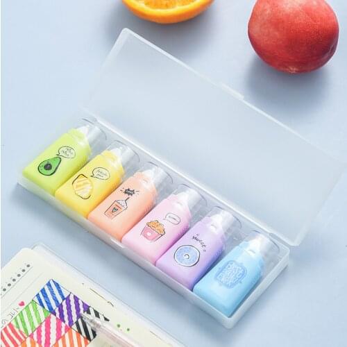 24 pcs/lot Macaron Avocado Donuts Food 5M Correction Tape Cute Tapes Promotional Stationery gift School Office Supplies