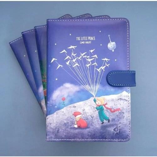 Cute coloring page illustration magnetic buckle pu handbook ledger cartoon cute diary Korean notebook notepad thick notebook