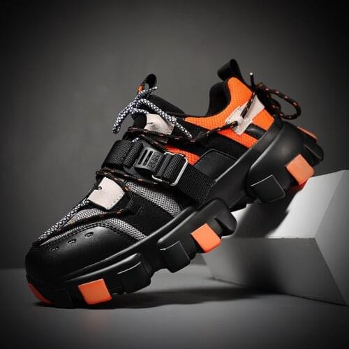 Mens Designer Sneakers Orange Fashion Men Trending Casual Shoes Men Outdoor Trainers Sneakers Comfortable New Zapatillas Hombre