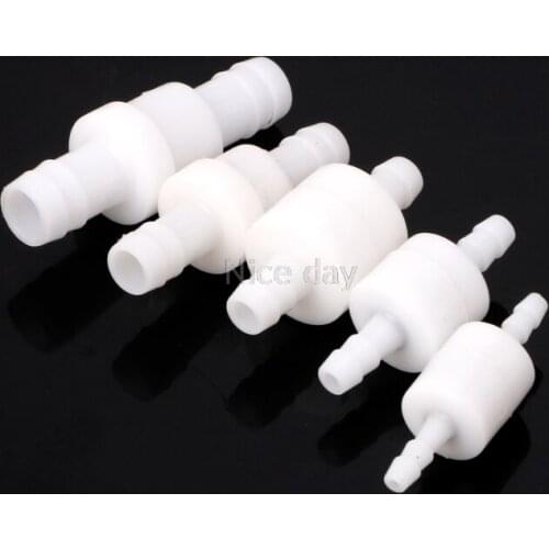 Plastic One-Way Non-Return Water Inline Fluids Check Valves for Fuel Gas Liquid F16 20 Dropship
