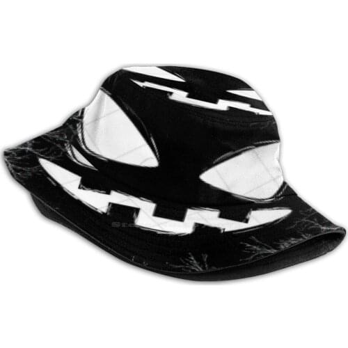 M S Flat Top Breathable Bucket Hats Halloween Terror