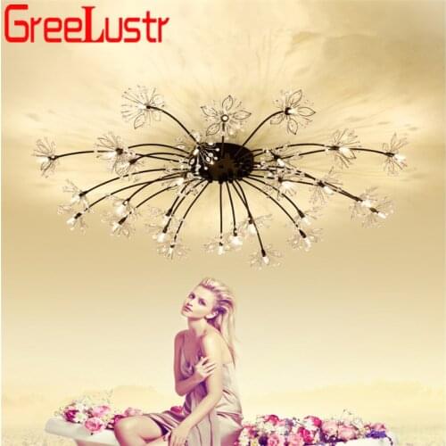Special Flower Design Ceiling Chandelier Lighting Crystal Creative lustres de teto G4 plafond For Living Room Chandeliers