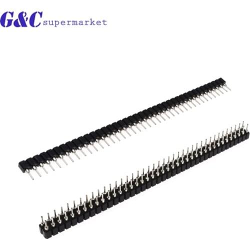 5/10PCS Pin Header Socket gold plated 40/2X40 Pin 2.54mm Straight Single/Double Row Round Female