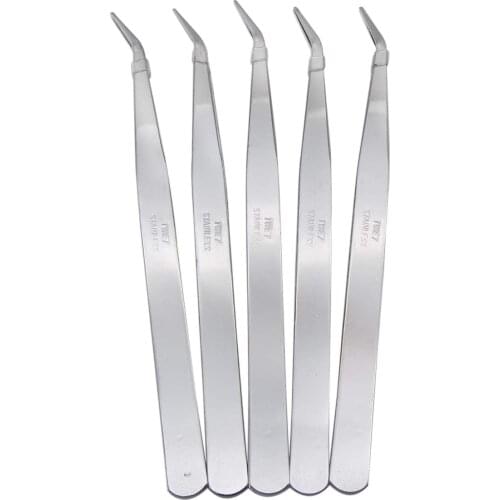 Sewing and Crafts Accessories DIY Tools #TWE7 5PCS 5 Tweezers Stainless Steel 6" Long