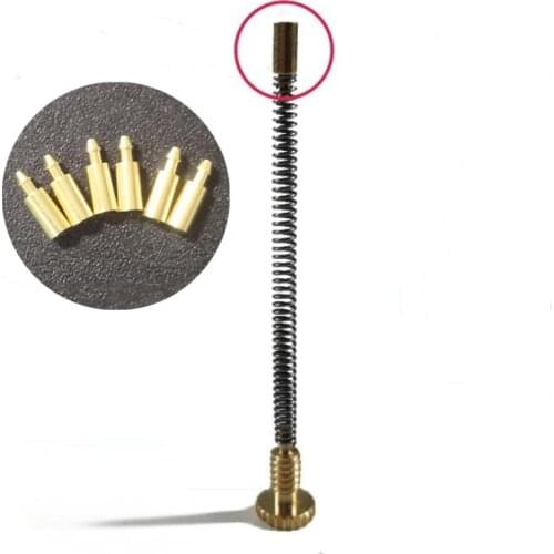 6pcs/Lot Replacement Flint Spring Screws Copper Pins Suitable For ZP Kerosene Oil Lighter DIY Repair Service Inner Part