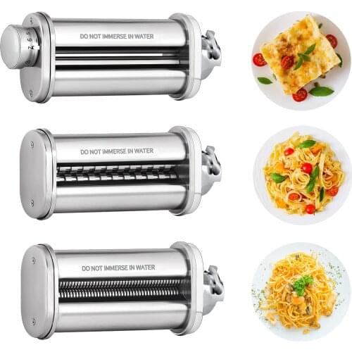 BOSCH Noodle Machine Pasta Roller Attachment for Bosch Kitchen Mixer MUM2&5,Spaghetti & Fettuccine Cutter Maker Accessories