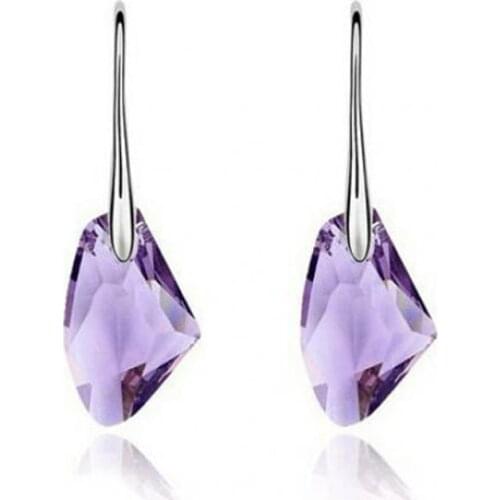 1 Pair New Arrival Brand Wedding Girl Hot Sales Austrian Crystal Drop Earrings Fashion Jewelry Accessories aretes