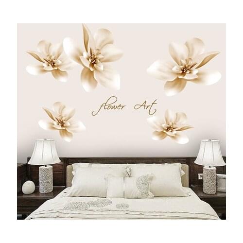 240*130CM DIY Flowers Wall Sticker Living Room TV Sofa Background Wallpaper Posters Painting Bedroom Wall Decor Self-adhesive