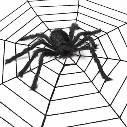 30cm-200cm Horror Giant Black Plush Spider Toys Halloween Decoration Props Indoor Outdoor Decoration Many Styles