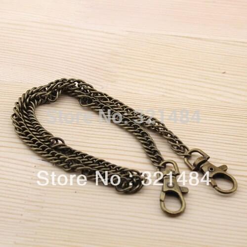 40cm 50pcs 8mm Antique bronze Dense Handbag Metal Purse Chain Handles WHOLESALE