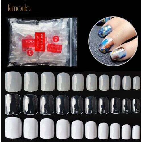 500pcs/pack Short Square False Nails Full Cover Painting Fake Nails Faux Ongles Acrylic Manicure Salon Nail Art Tips