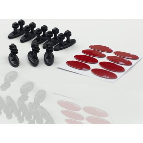 8PCS Mini Adhesive Car Charger Line Clasp Clamp Headphone/USB Cable Car Clip Automobile Interior Accessories Free Shipping