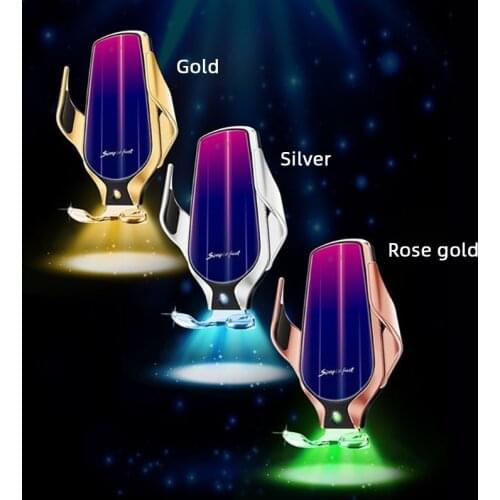 R9 smart sensor car wireless charging Holder 360 Rotate 10W Simple Fast Wireless Charger For Huawei For iphone 131*62*23.5mm DD