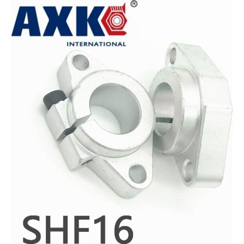Axk 4pcs/lot Free Shipping Shf16 16mm Linear Rail Shaft Support Xyz Table Cnc Router