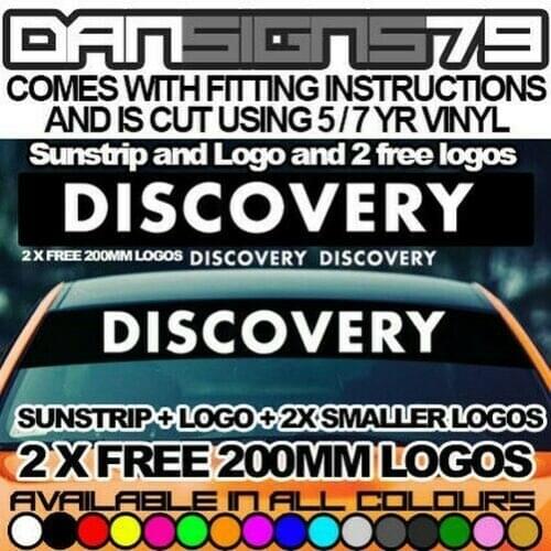 For LAND ROVER DISCOVERY SUN STRIP WINDOWBAND WINDOW BAND GRAPHICS TD4 TD5 TD6