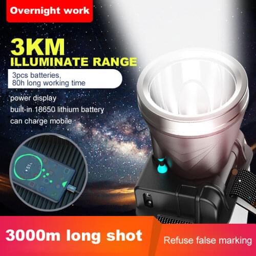 Headlights Induction Ultra Bright USB Rechargeable Head-mounted Sensor Lamp Durable Outdoor Intelligent Wave Sensing Headlamp