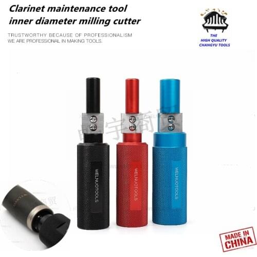 Wind instrument repair tool - Clarinet repair tools - Outside diameter milling cutter , Inner ring bore reamer (set of 3 pieces)