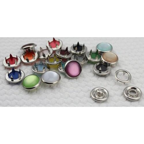 Free shipping 22sets/lot High-grade copper resin bead five claw jumpsuits hidden-interlocking children clothing button 12mm