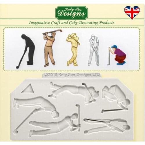 Luyou Luyou DIY Golf Sports Shape 3D Silicone Cake Chocolate Mold Golf Fondant Cake Decorating Tools FM1340