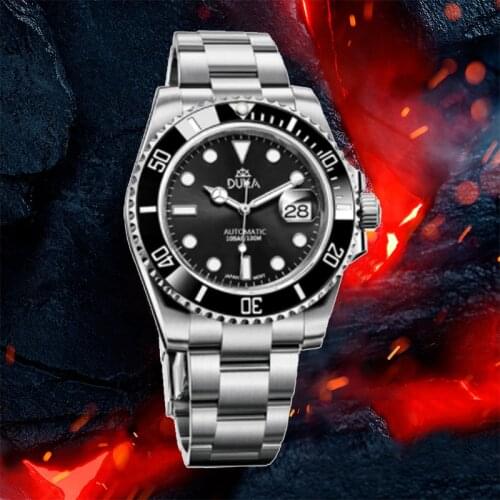 DUKA 2021 Top Brand Automatic Mechanical Watch Men Watch Sapphire 100M Waterproof Clock Relogio Masculino Sports Complementary