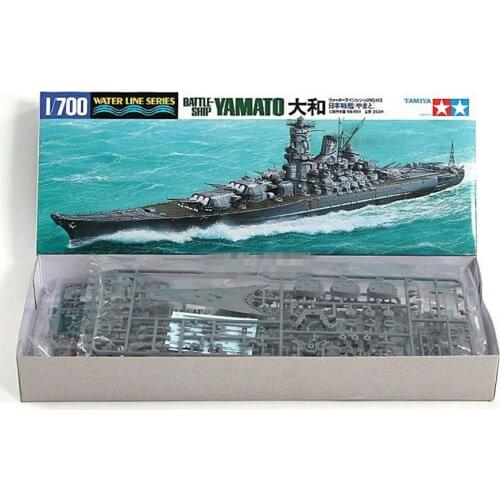Tamiya 31113 Military Ship Model Building Kits 1: 700 Scale Water Line Series Battle-Ship YAMATO Assembly Toys For Kids & Adults