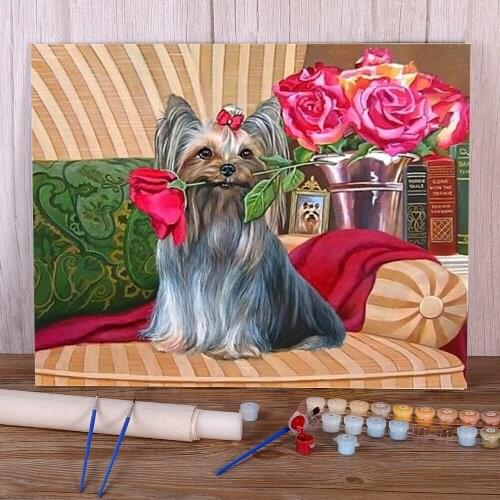 Animal Butterfly Flower Paint By Numbers Kit Oil Paints 50*70 Boards By Numbers Loft Picture For Children Art