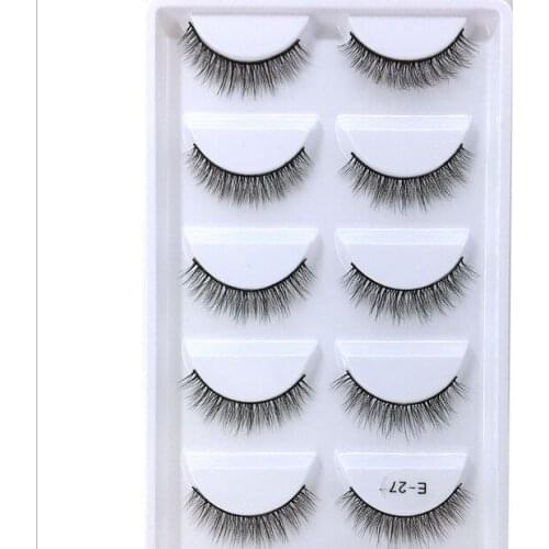 NEW 150 pair Mink Eyelashes 3D False Eyelashes Thick Pull Through Makeup Eyelashes Extension Natural Volume Soft Fake Eyelashes