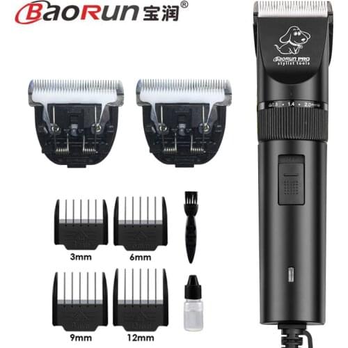 High Power 28W Professional Dog Hair Trimmer Grooming Pets Animals Cat High Quality Clipper Pets Haircut Shaver Machine Black