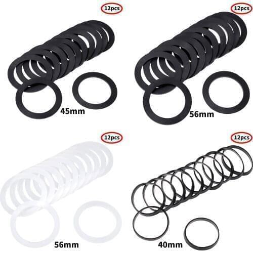 12Pcs Rubber Drain Flush Valve Seal Washer Anti-leakage Rubber Ring PP Flat Gasket Sealing Ring Toilet Wash Basin Sink Accessory