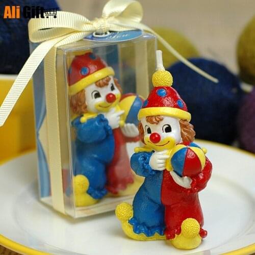 Wedding Decoration Candles Romantic Creative Gifts Smokeless Candles Colorful Clown Birthday Candle Gift for Birthday Decoration