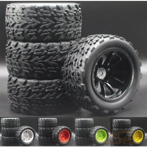 Cheapest 4pcs 1/10 Truck Bigfoot Tire Monster Bigfoot Truck Tire 115mm Diameter Hsp 94111 94108