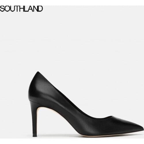 SOUTHLAND sheepskin High Heels Classic Female Pumps Women Office Shoes Pointed Toe Thin Heel Lady Shoes Elegant Work Shoes