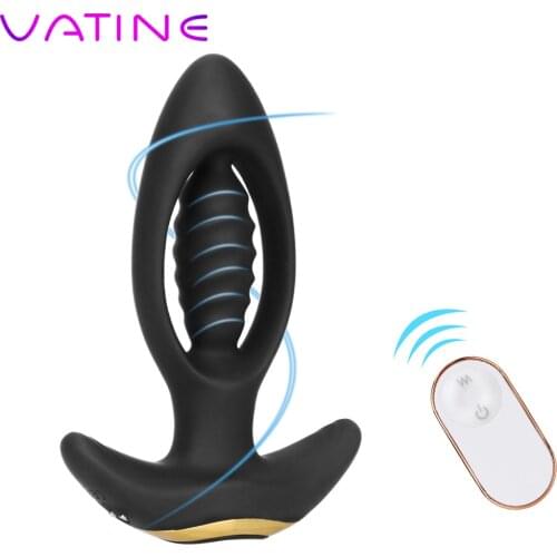 VATINE 9 Frequency Butt Plug Wireless Remote Control Silicone Sex Toys For Men Women Prostate Massage Anal Plug Vibrator