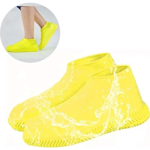 Waterproof Shoe Cover Silicone Unisex Shoes Protectors Rain Boots For Indoor Outdoor Rainy Days Reusable Foldable Shoe Cover