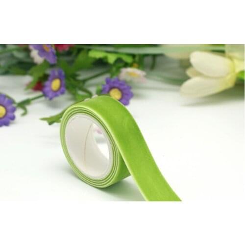 1"(25mm)Single Face Velvet Ribbon Green Velvet Ribbon Christmas Ribbon