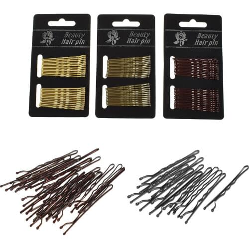 1 set Invisible Hairpin Hair Pin Wedding Hair Jewelry Bobby Pin Clip Hairpin Gold Side Folder Salon Barrette Hair Styling Tools