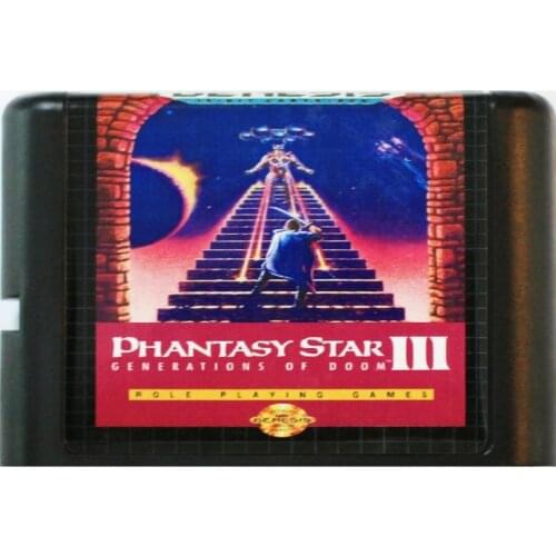 Phantasy Star 3 16 bit MD Game Card For Sega Mega Drive For SEGA Genesis