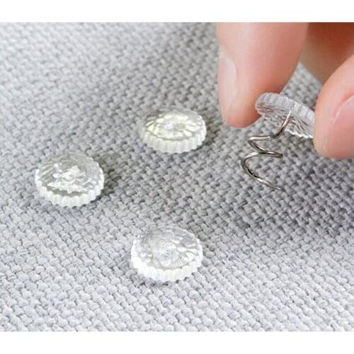 20Pcs Transparent Bed Sheet Clip Fixer Twist Nail Sofa Cushion Blanket Cover Gripper Holder Attachment Non-Slip For Home