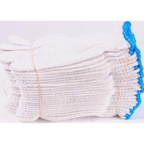 24 Pairs/set Cotton gloves factory Outlet Suitable Protect palm Cleaning barbecue Farming Construction site Worker gloves E11004