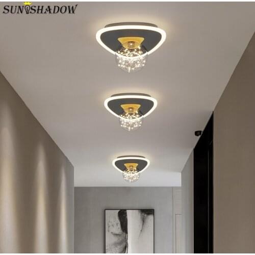 Black&Gold Modern Ceiling Light Indoor Decorate Ceiling Lamp For Aisle Corridor Lamp Living Room Bedroom Dining Room Led Lustre
